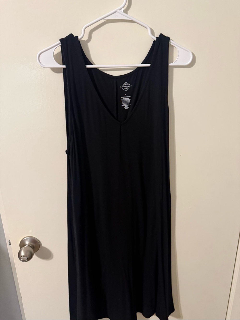 St. John's Bay Black Sleeveless Maxi Dress